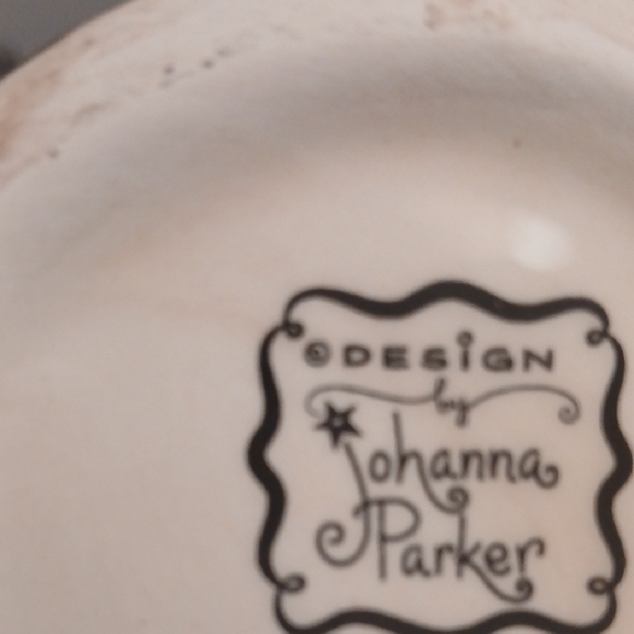 Johanna Parker Red Heart-Shaped Mug with Black Handle NWT - Picture 2 of 5